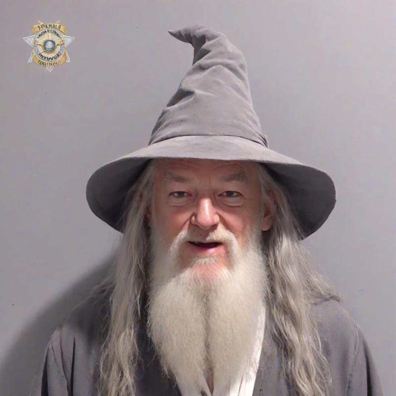 02853-2519047501-_lora_PE_MugShotV2_0.8_ PEMugShot, mugshot,_gandalf smoking a pipe, pip in mouth, happy, laughing, lord of the rings, wizard out.png